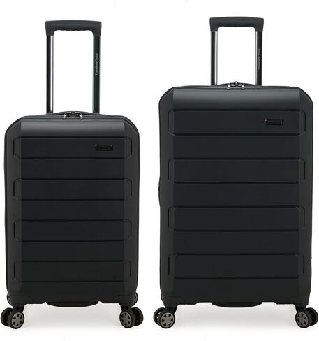 Traveler's Choice Pagosa Indestructible Hardshell Expandable Spinner Luggage, Black, Check-in Only in Kuwait