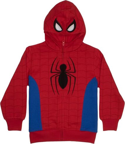 سترة بغطاء للرأس عصرية بسحاب للأولاد من Marvel Superheroes للأطفال، الأولاد Spider-Man & Avengers، سترة بقلنسوة للأطفال in Kuwait