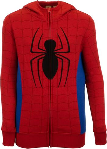 سترة بغطاء للرأس عصرية بسحاب للأولاد من Marvel Superheroes للأطفال، الأولاد Spider-Man & Avengers، سترة بقلنسوة للأطفال in Kuwait