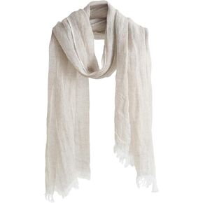 Jeelow Lightweight Summer Scarf Light Shawl Wrap Linen Feel Scarves For Men And Women in Saudi Arabia