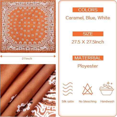DOOBO 3 Pcs 27.5 Inches Satin Head Scarf Hair Scarf Silk Head Scarf Silk Bandana Silk Hair Wrap Neck Scarf for Women Girls in Kuwait