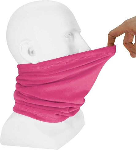 B BINMEFVN Polar Fleece Neck Warmer - Windproof Winter Neck Gaiter Cold Weather Face Mask For Men Women - 1 Pack in Saudi Arabia