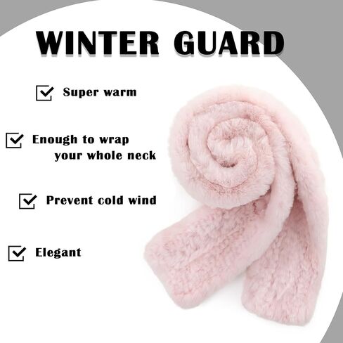 الفراء قصة المرأة ريكس الأرنب الفراء وشاح السيدات شتاء دافئ محبوك الزهور الكروشيه وشاح الموضة الأوشحة للنساء الرجال in Kuwait