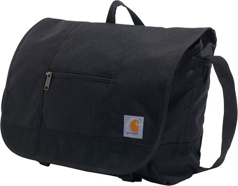 Carhartt Ripstop Messenger Bag, Durable Water-Resistant Messenger Work Bag, Black in Saudi Arabia