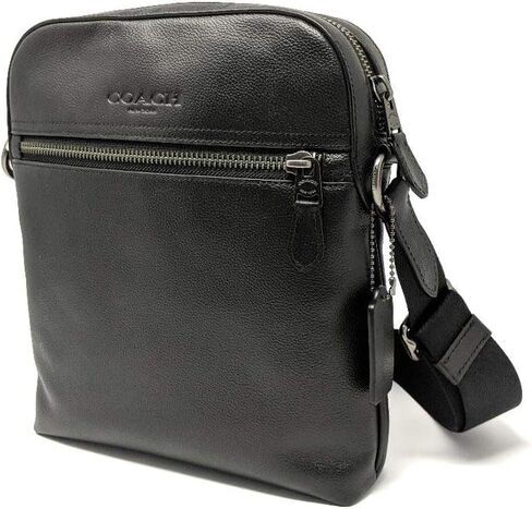 كوتش حقيبة ماسنجر من هيوستن فلايت من الجلد (اسود)، اسود، مقاس واحد, أسود in Kuwait