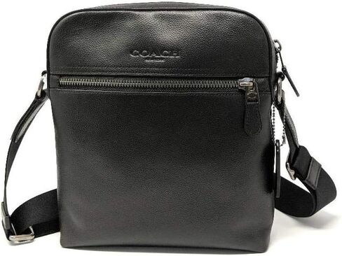 كوتش حقيبة ماسنجر من هيوستن فلايت من الجلد (اسود)، اسود، مقاس واحد, أسود in Kuwait