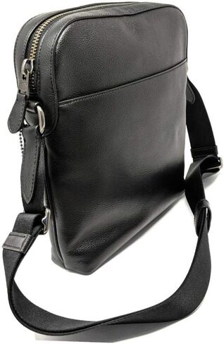 كوتش حقيبة ماسنجر من هيوستن فلايت من الجلد (اسود)، اسود، مقاس واحد, أسود in Kuwait