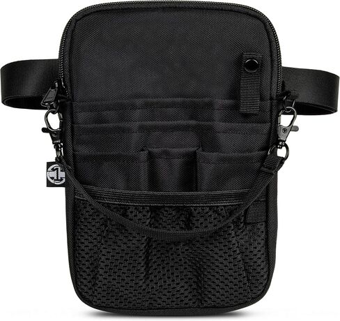 First Lifesaver 4-in-1 Nurse Fanny Pack with Medical Gear Pockets, Tape Holder, and Utility Storage for Stethoscopes, Bandage Scissors, and Emergency Supplies, Student and Nurse Use (Black) in Kuwait