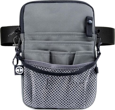 First Lifesaver 4-in-1 Nurse Fanny Pack with Medical Gear Pockets, Tape Holder, and Utility Storage for Stethoscopes, Bandage Scissors, and Emergency Supplies, Student and Nurse Use (Black) in Kuwait