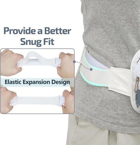 تمت الموافقة على ملعب Clear Fanny Pack - حقيبة حزام شفافة للنساء والرجال حقيبة خصر شفافة كبيرة مع حزام قابل للتعديل للرياضة والشاطئ والأحداث والحفلات الموسيقية والمهرجانات، باللون الأبيض in Kuwait