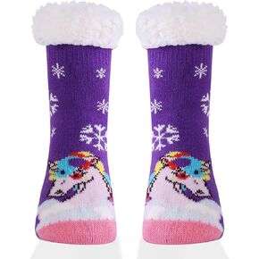 HEARYEBING Kids Slipper Socks Boys Girls Fuzzy Thick Warm Winter Socks Soft Cozy Fleece Lined Socks Indoor Socks in Kuwait