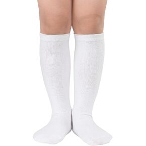 American Trends Kids Toddler Soccer Socks Knee High Tube long Socks Three Stripes Uniform Socks for Boys Girls 1-9 years