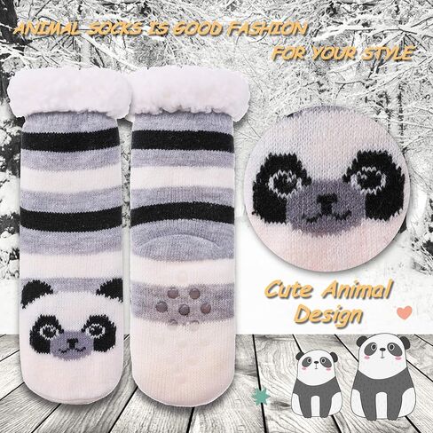 LANLEO بنين بنات لطيف الحيوان النعال الجوارب غامض لينة الدافئة سميكة صوف مبطن الشتاء الجوارب الاطفال الصغار جوارب عيد الميلاد in Kuwait
