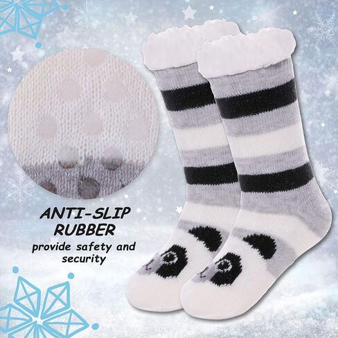 LANLEO بنين بنات لطيف الحيوان النعال الجوارب غامض لينة الدافئة سميكة صوف مبطن الشتاء الجوارب الاطفال الصغار جوارب عيد الميلاد in Kuwait