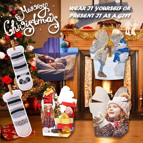 LANLEO بنين بنات لطيف الحيوان النعال الجوارب غامض لينة الدافئة سميكة صوف مبطن الشتاء الجوارب الاطفال الصغار جوارب عيد الميلاد in Kuwait