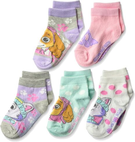 Nickelodeon girls Paw Patrol 5 Pack Shorty Socks, Pastel Big Face, Shoe Size 4-8 US in Saudi Arabia