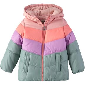 OshKosh B'Gosh Girls' Perfect Colorblocked Heavyweight Jacket Coat