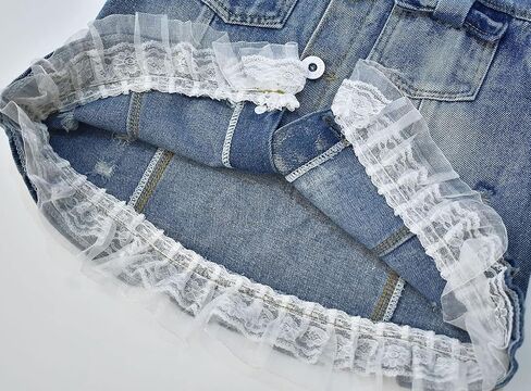 Peacolate Little Big Girl Outfit Distressed Sleeveless Jacket Embroidered Sequins Butterfly Denim Vest in Kuwait