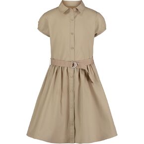 Nautica Girls' School Uniform Short Sleeve Shirtdress in Saudi Arabia