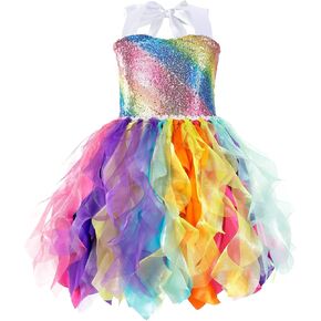 Tutu Dress for Girls Sequin Tulle Princess Prom Dresses for Toddler Kids Little Girl Fancy Sparkly Birthday Party Outfit in Saudi Arabia