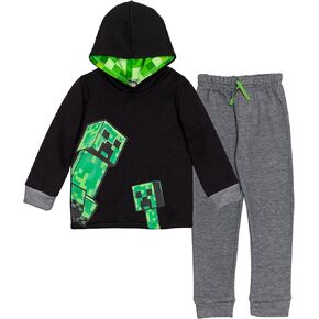 طقم بلوفر وسروال من الصوف من Minecraft Creeper من الأطفال الصغار إلى الأطفال الكبار in Kuwait