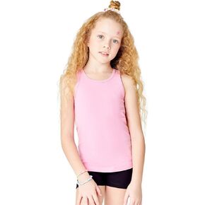 GOXU Girls Tank Tops Racerback Comfortable Little Girls Undershirts Size 7-14 Years Old