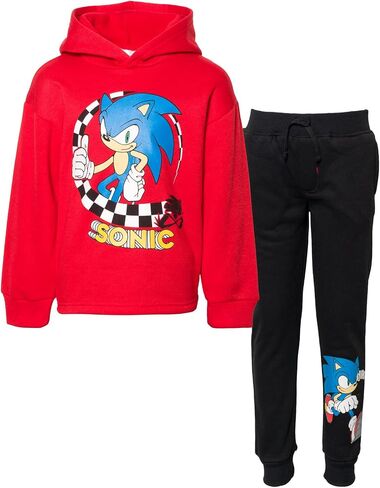SEGA Sonic The Hedgehog Knuckles Tails Pullover Hoodie & Pants Set Little Kid to Big Kid in Kuwait