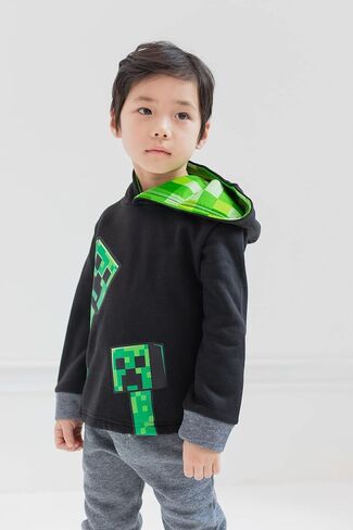 Minecraft Creeper Fleece Pullover Hoodie and Pants Outfit Set Little Kid to Big Kid in Kuwait