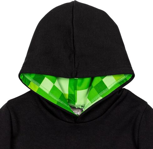 Minecraft Creeper Fleece Pullover Hoodie and Pants Outfit Set Little Kid to Big Kid in Kuwait