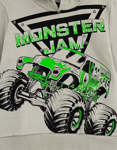 كنزة صوفية من Monster Jam Grave Digger Monster Mutt Megalodon مصنوعة من الصوف وسروال للأطفال الصغار إلى الأطفال الكبار in Kuwait
