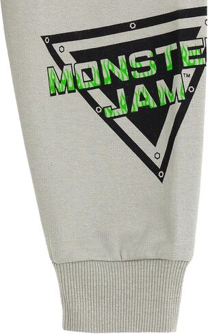 كنزة صوفية من Monster Jam Grave Digger Monster Mutt Megalodon مصنوعة من الصوف وسروال للأطفال الصغار إلى الأطفال الكبار in Kuwait