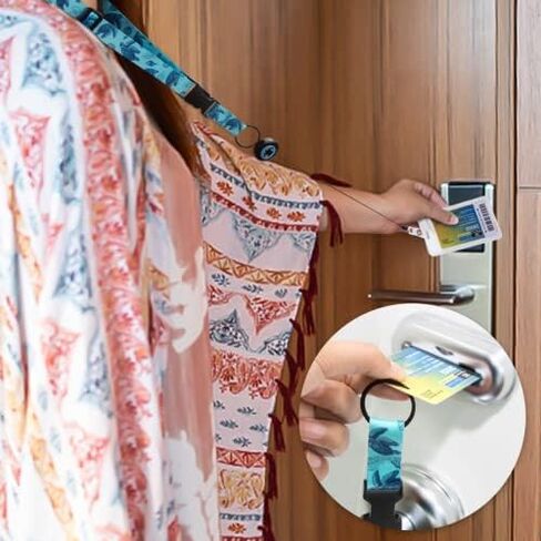 حبل رحلات بحرية قابل للسحب من MNGARISTA لبطاقات الشحن، حبال مقاومة للماء لبطاقات سفينة الرحلات البحرية مع حامل الهوية، عبوتان، عالم تحت الماء in Kuwait