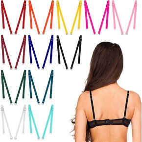 Eurzom 12 Pairs Adjustable Swimsuit Straps Replacement Removable Spare Swimming Bathing Suit Strap Detachable Swimsuit Straps Swim for Women Girls Bikini Strapless Top, 12 Colors in Saudi Arabia