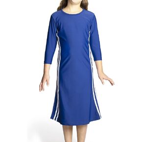 Shira Modest Girls Swim Dress | 3/4 Sleeve Swimdress, Full Coverage Bathing Suit | Tznius UPF 50+ Quick-Dry in Kuwait