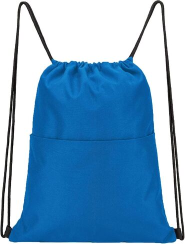 Vorspack Drawstring Backpack Water Resistant String Bag Sports Sackpack Gym Sack with Side Pocket for Men Women in Kuwait