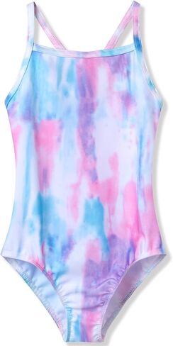 TENVDA Girls One Piece Swimsuits Sport Halter Swimwear Beach Bathing Suit in Kuwait