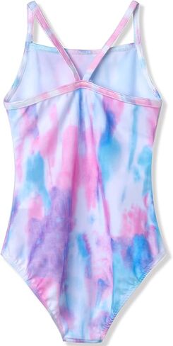 TENVDA Girls One Piece Swimsuits Sport Halter Swimwear Beach Bathing Suit in Kuwait