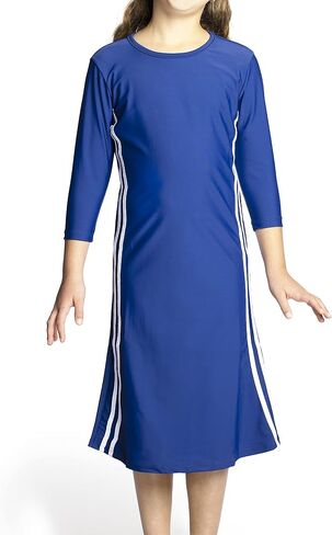 Shira Modest Girls Swim Dress | 3/4 Sleeve Swimdress, Full Coverage Bathing Suit | Tznius UPF 50+ Quick-Dry in Saudi Arabia