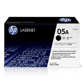 خرطوشة الحبر الأسود الأصلية HP 05A | يعمل مع HP LaserJet P2035، سلسلة P2055 | CE505A in Kuwait