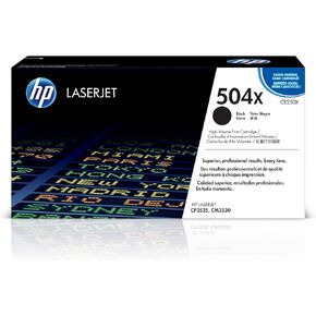 Original HP 504X Black High-yield Toner Cartridge | Works with HP Color LaserJet CM3530, CP3525 Series | CE250X in Saudi Arabia
