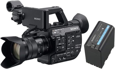 Sony PXW-FS5M2 4K XDCAM Compact Handheld Camcorder with Super 35 CMOS Sensor and 18-105mm f/4 G OSS E-Mount Zoom Lens BPU60 Rechargeable Lithium-ion 56Wh Battery Pack in Saudi Arabia
