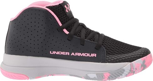 Under Armour Grade School Jet 2019 Basketball Shoe, Black (004)/Halo Gray, 4 US Unisex Big Kid in Kuwait