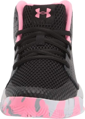 Under Armour Grade School Jet 2019 Basketball Shoe, Black (004)/Halo Gray, 4 US Unisex Big Kid in Kuwait