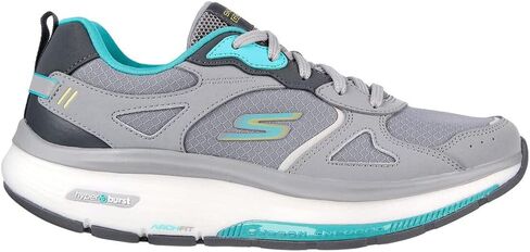 Skechers Women's Go Walk Workout Walker Gray/Turquoise 7.5 B in Saudi Arabia