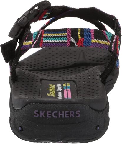 Skechers Women's Reggae-Native VIBEZ Sport Sandal, Black Multi, 11 in Kuwait