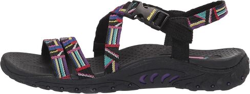 Skechers Women's Reggae-Native VIBEZ Sport Sandal, Black Multi, 11 in Kuwait
