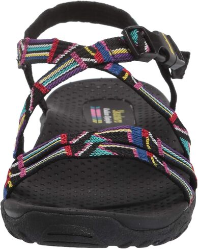 Skechers Women's Reggae-Native VIBEZ Sport Sandal, Black Multi, 11 in Kuwait