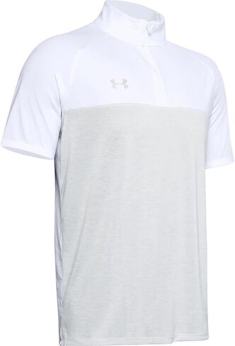 Under Armour Mens Locker SS 1/4 Zip White Medium in Kuwait