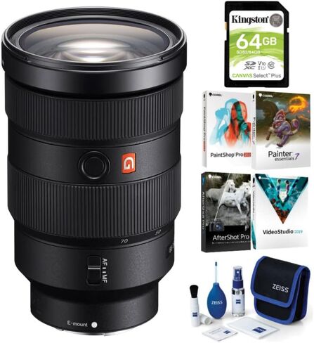Sony FE 24-70mm f/2.8 GM Lens with Software Suite and Accessory Bundle (4 Items) in Saudi Arabia