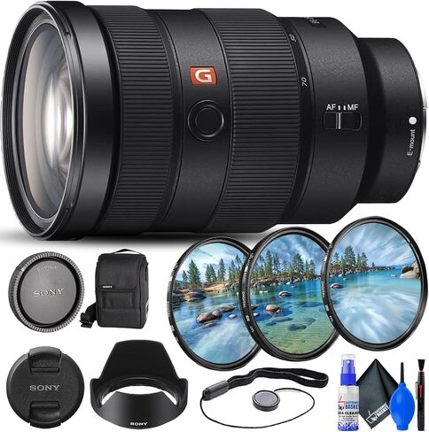Sony FE 24-70mm f/2.8 GM Lens (SEL2470GM) + Filter Kit + Lens Cap Keeper + Cleaning Kit + More (Renewed) in Saudi Arabia